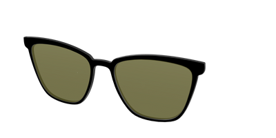 The Black with Green Racquet Sport lens - Angle Top Thumbnail - Pair Eyewear