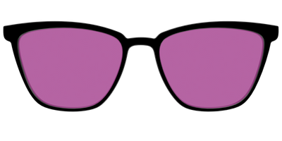 The Black with Violet Golf lens - Front Top Thumbnail - Pair Eyewear