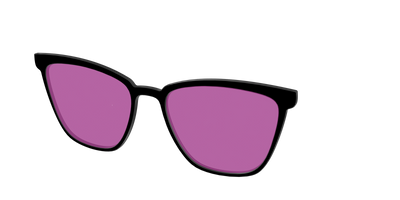 The Black with Violet Golf lens - Angle Top Thumbnail - Pair Eyewear