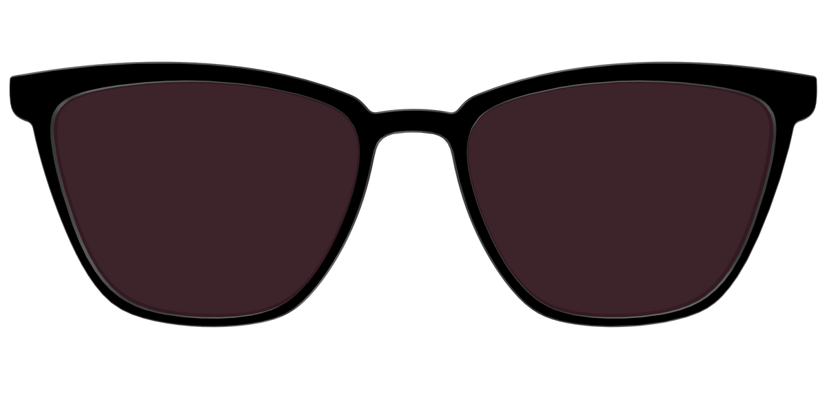 The Black with Water lens - Front Top Image - Pair Eyewear