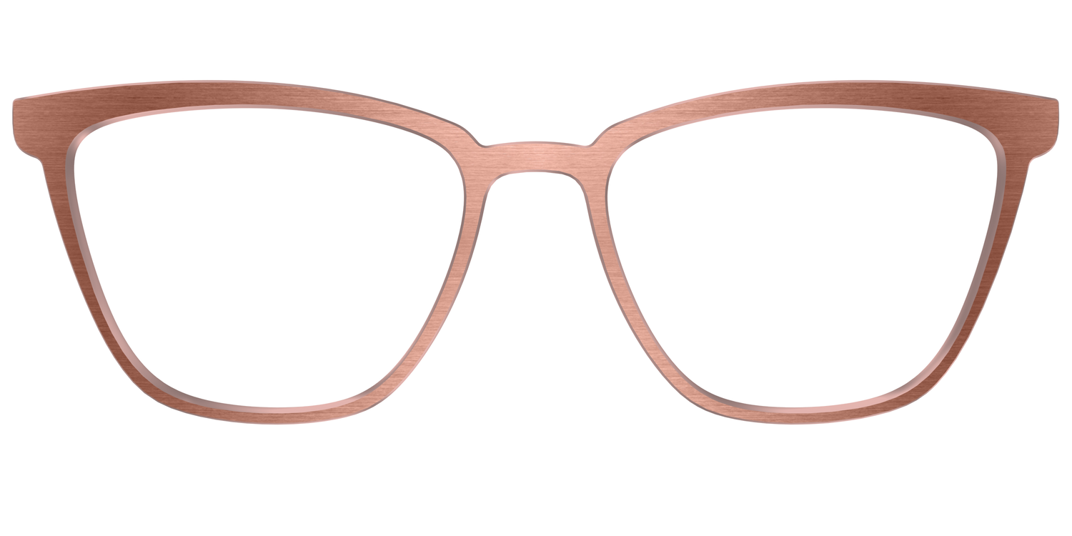 The Brushed Champagne - Front Top Image - Pair Eyewear