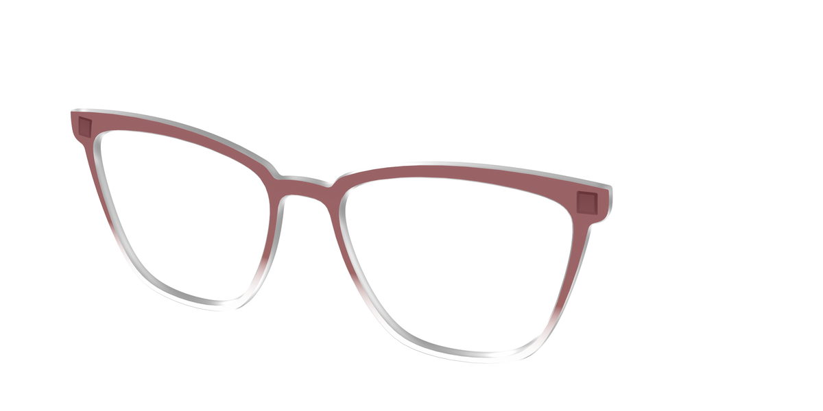 The Burgundy Gradient Crystal - Angle Top Image - Pair Eyewear