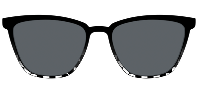The Polarized Checkerboard Fade Sun Top - Front Top Thumbnail - Pair Eyewear