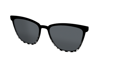 The Polarized Checkerboard Fade Sun Top - Angle Top Thumbnail - Pair Eyewear