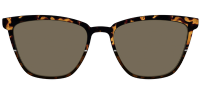 The Polarized Chic Tortoise Split Sun Top - Front Top Thumbnail - Pair Eyewear