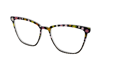 The Daisy Dot Split - Angle Top Thumbnail - Pair Eyewear