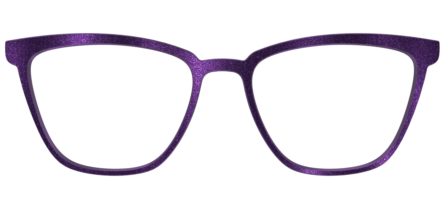 The Deep Purple Shimmer - Front Top Image - Pair Eyewear