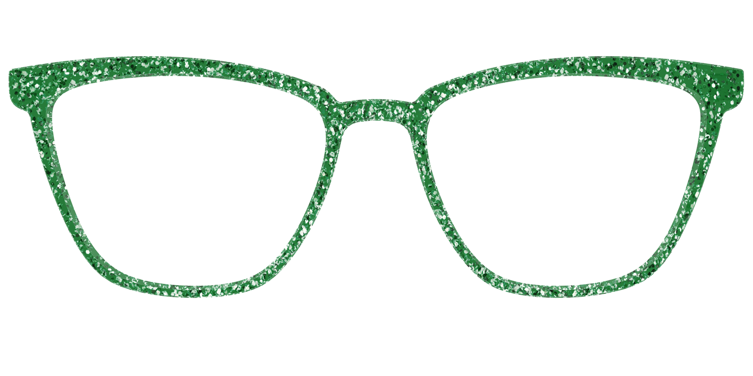 The Emerald Sparkle - Front Top Image - Pair Eyewear
