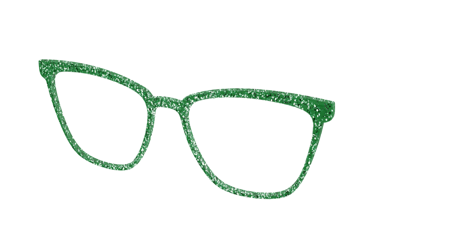 The Emerald Sparkle - Angle Top Image - Pair Eyewear
