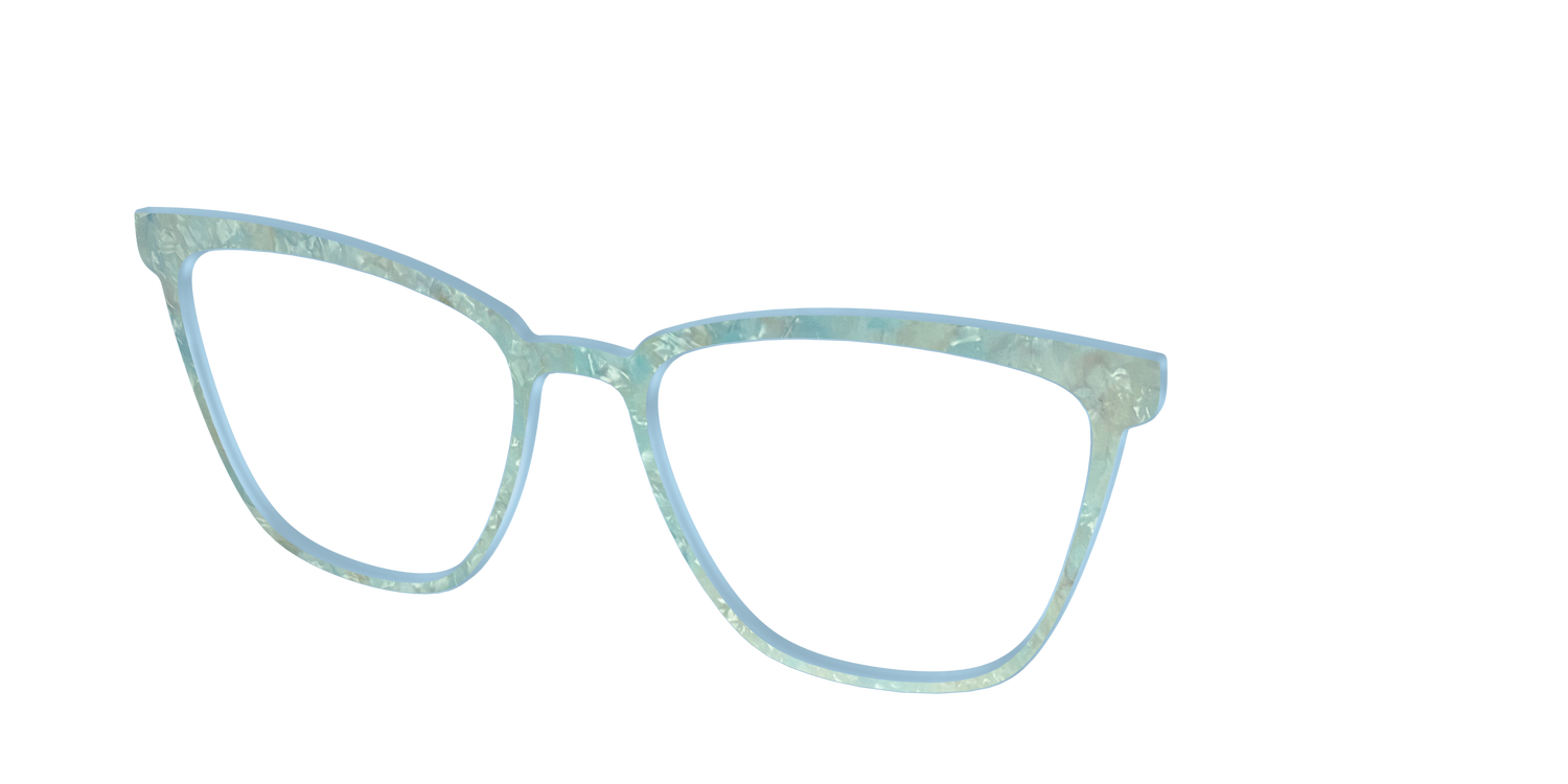 The Ethereal Pearl - Angle Top Image - Pair Eyewear