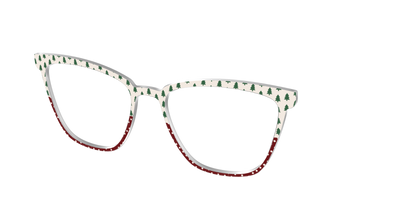 The Evergreen Pin Dot Split - Angle Top Thumbnail - Pair Eyewear