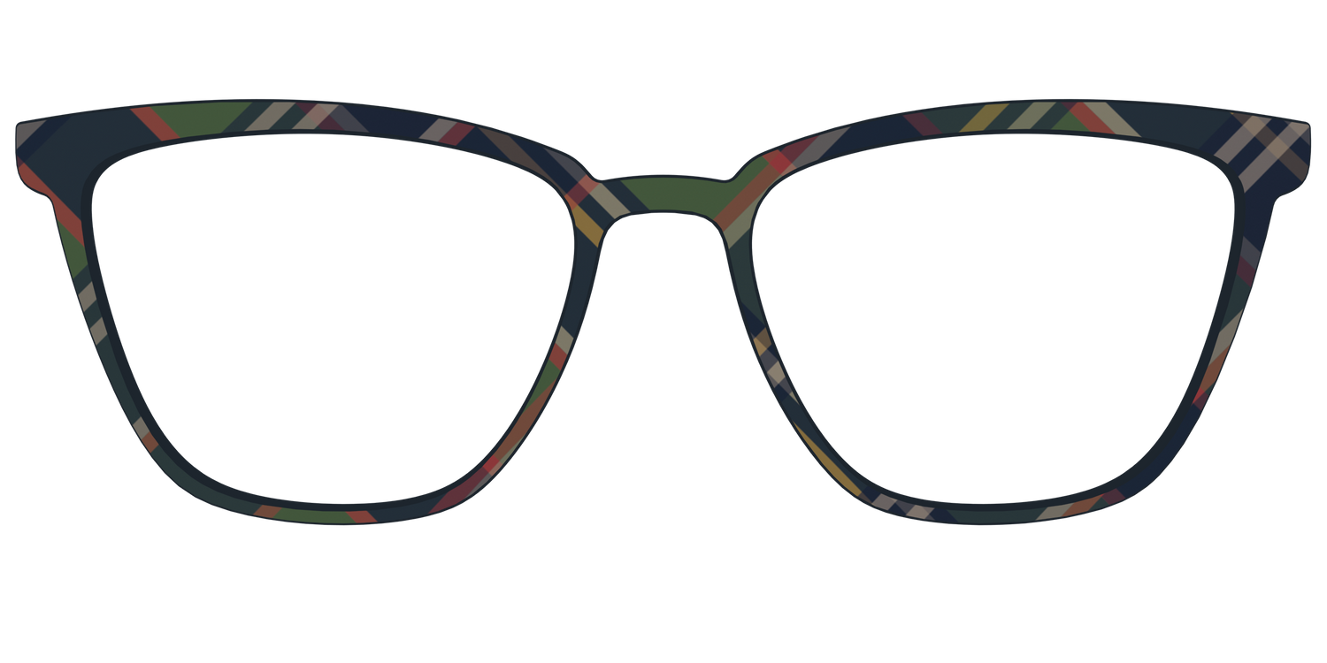 The Flannel Plaid - Front Top Image - Pair Eyewear