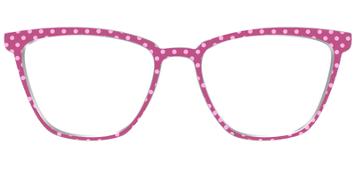 The Fuchsia Polka Dots - Front Top Thumbnail - Pair Eyewear