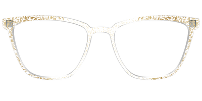 The Golden Flair Glitter Crystal with Gold Foil - Front Top Thumbnail - Pair Eyewear