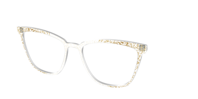 The Golden Flair Glitter Crystal with Gold Foil - Angle Top Thumbnail - Pair Eyewear