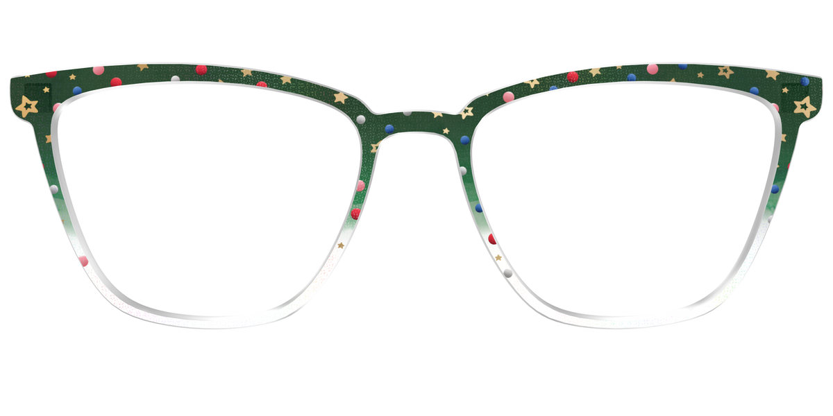 The Holiday Bauble with Foil Crystal - Front Top Image - Pair Eyewear