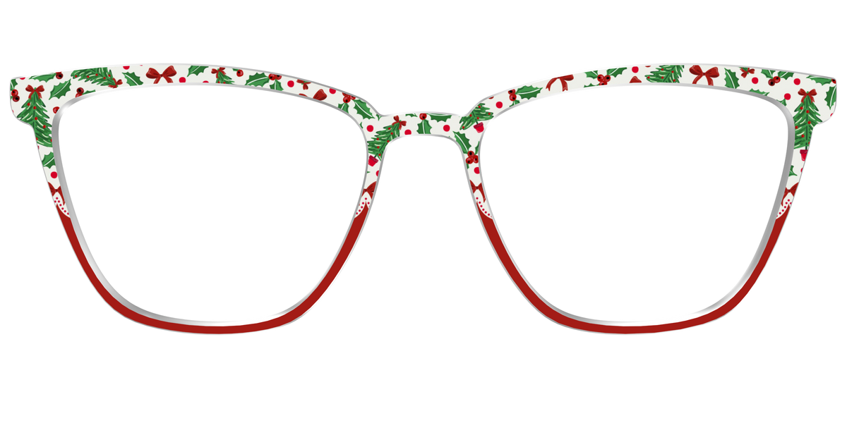 The Holly Jolly Split - Front Top Image - Pair Eyewear