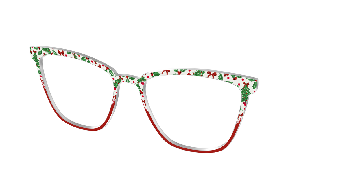 The Holly Jolly Split - Angle Top Image - Pair Eyewear