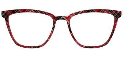 The Holly Plaid with Glitter - Front Top Thumbnail - Pair Eyewear