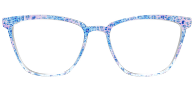 The Hydrangea Confetti Crystal with Gold Foil - Front Top Thumbnail - Pair Eyewear