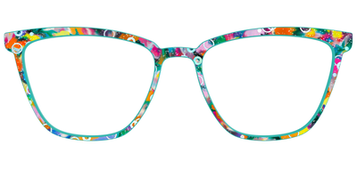 The Imaginative Tortoise with Bubble Glitter - Front Top Thumbnail - Pair Eyewear
