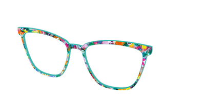 The Imaginative Tortoise with Bubble Glitter - Angle Top Thumbnail - Pair Eyewear
