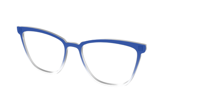 The Indigo Gradient Crystal - Angle Top Thumbnail - Pair Eyewear