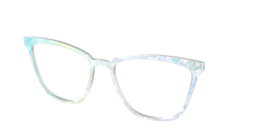 The Iridescent Pearl Marble Crystal - Angle Top Thumbnail - Pair Eyewear