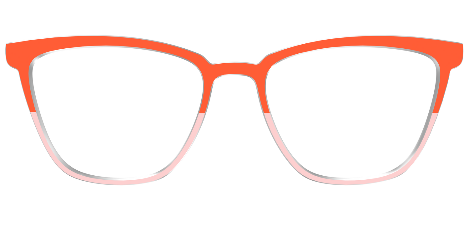 The Jasper & Venetian Pink Split - Front Top Image - Pair Eyewear