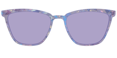 The Lavender Pearl Tort With Celestial Purple lens - Front Top Thumbnail - Pair Eyewear