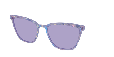 The Lavender Pearl Tort With Celestial Purple lens - Angle Top Thumbnail - Pair Eyewear