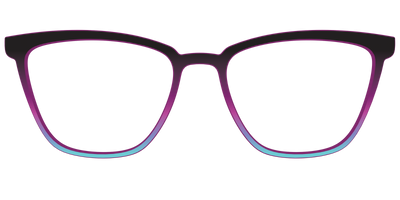 The Licorice to Seafoam Gradient - Front Top Thumbnail - Pair Eyewear