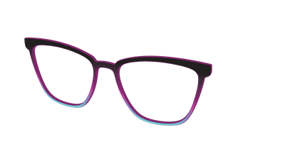 The Licorice to Seafoam Gradient - Angle Top Thumbnail - Pair Eyewear
