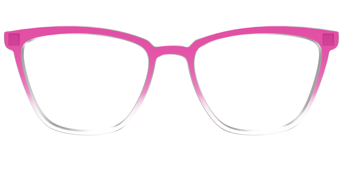 The Magenta Gradient Crystal - Front Top Image - Pair Eyewear