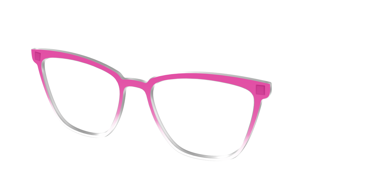 The Magenta Gradient Crystal - Angle Top Image - Pair Eyewear