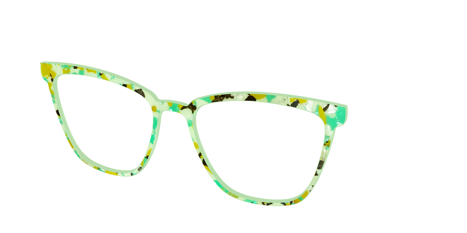 The Matcha Pearl Tortoise - Angle Top Image - Pair Eyewear