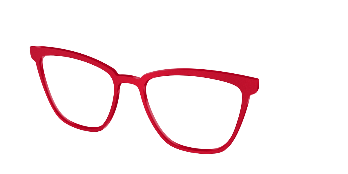The Matte Red - Angle Top Image - Pair Eyewear