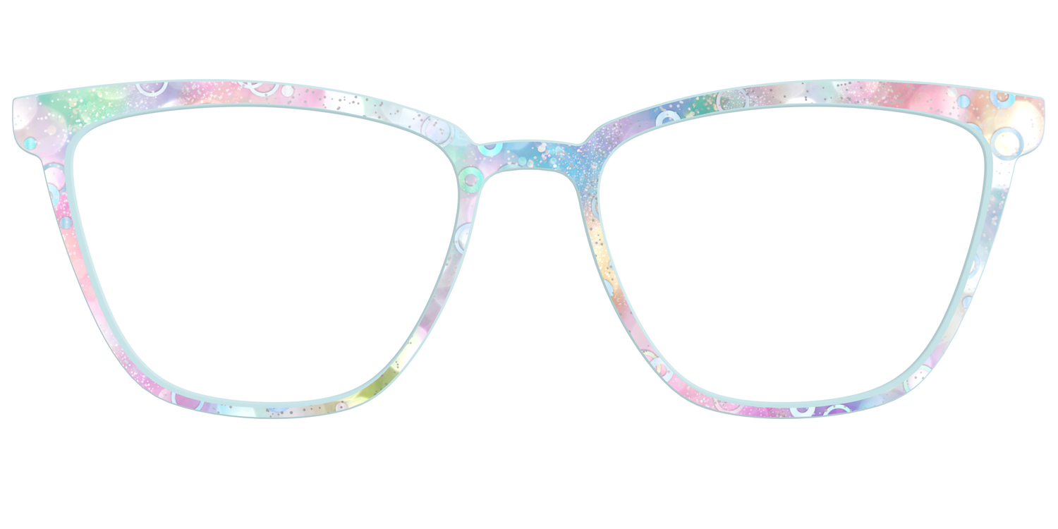 The Mermaid Bokeh with Bubble Glitter - Front Top Image - Pair Eyewear