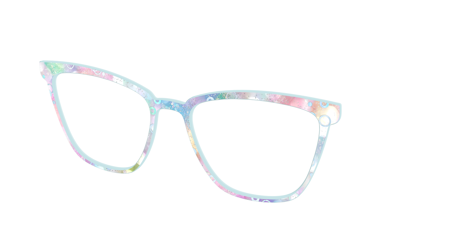 The Mermaid Bokeh with Bubble Glitter - Angle Top Image - Pair Eyewear