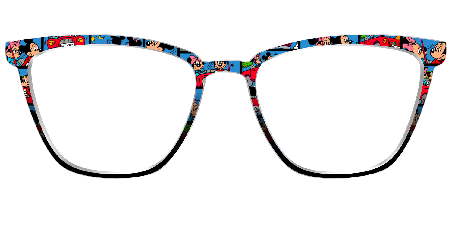 The Mickey & Minnie Comic Split - Front Top Image - Pair Eyewear