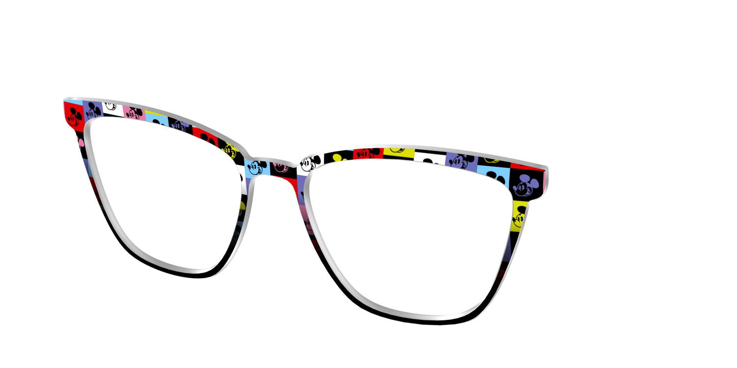 The Mickey Check - Angle Top Image - Pair Eyewear