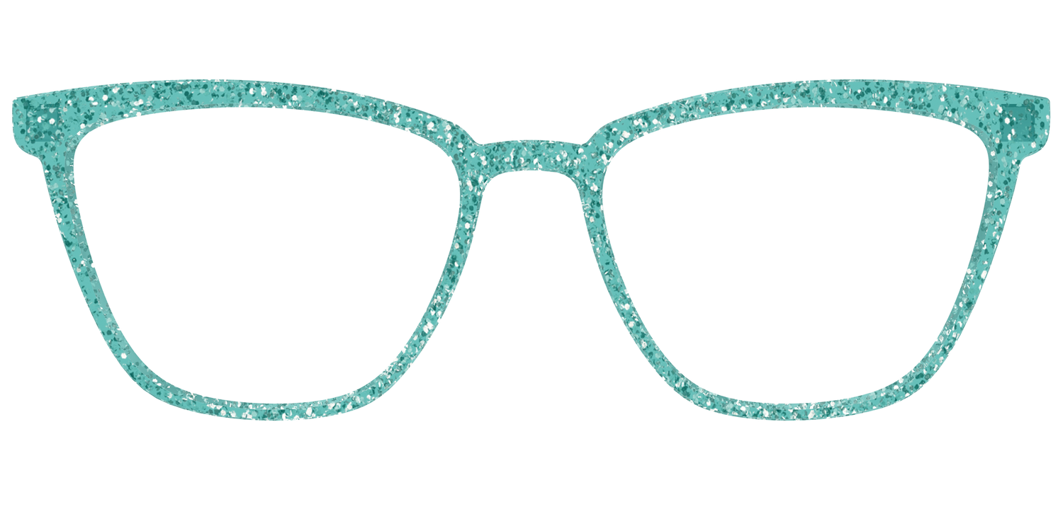 The Mint Sparkle - Front Top Image - Pair Eyewear