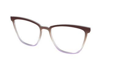 The Mocha to Light Lavender Gradient - Angle Top Thumbnail - Pair Eyewear