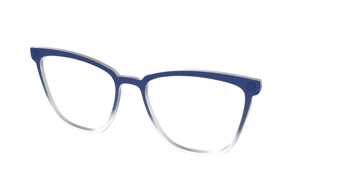 The Navy Gradient Crystal - Angle Top Image - Pair Eyewear