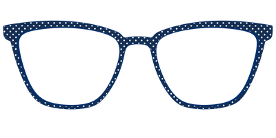 The Navy Pin Dot - Front Top Thumbnail - Pair Eyewear