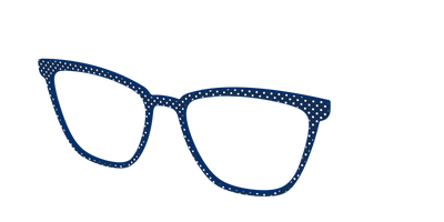 The Navy Pin Dot - Angle Top Thumbnail - Pair Eyewear