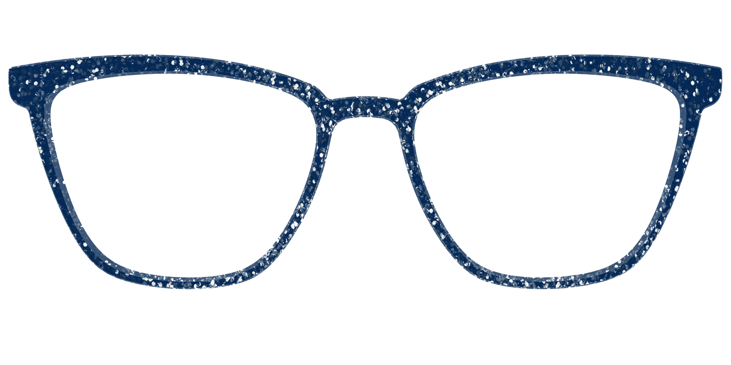 The Navy Sparkle - Front Top Image - Pair Eyewear