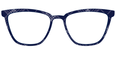 The Navy Twill Plaid - Front Top Thumbnail - Pair Eyewear