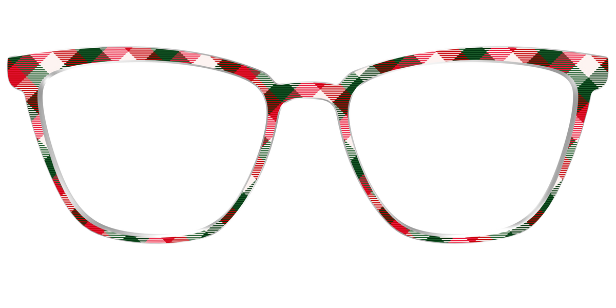 The Nice List Plaid - Front Top Image - Pair Eyewear