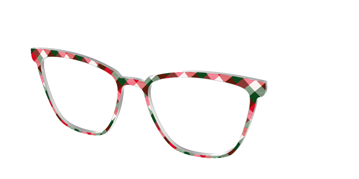 The Nice List Plaid - Angle Top Image - Pair Eyewear